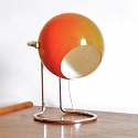 Lampe eyeball vintage orange