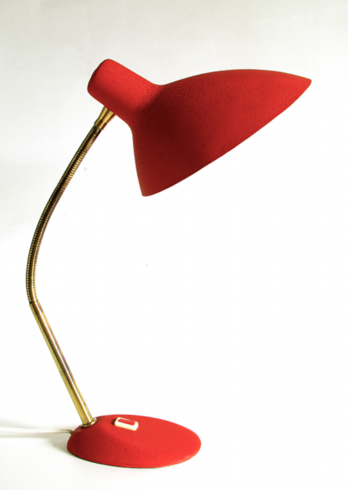 lampe fifties rouge