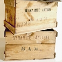 Caisses en bois anciennes "Dynamites"