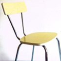chaise vintage formica jaune