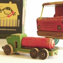 jouet bois locomotive ancienne
